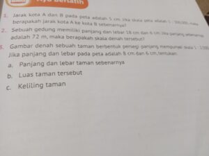 Jarak Antara A dan B Saat B Menyusul