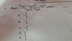 Hasil (2/3) pangkat -3