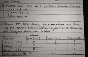 Menentukan Pernyataan Benar dari Sistem x + y = 7 dan xy = 64