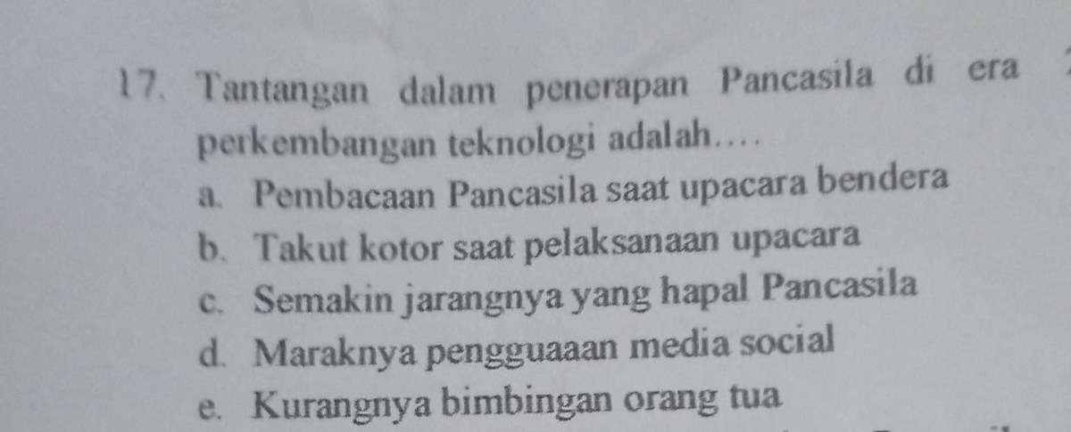 Penerapan Pancasila dalam Era Informasi
