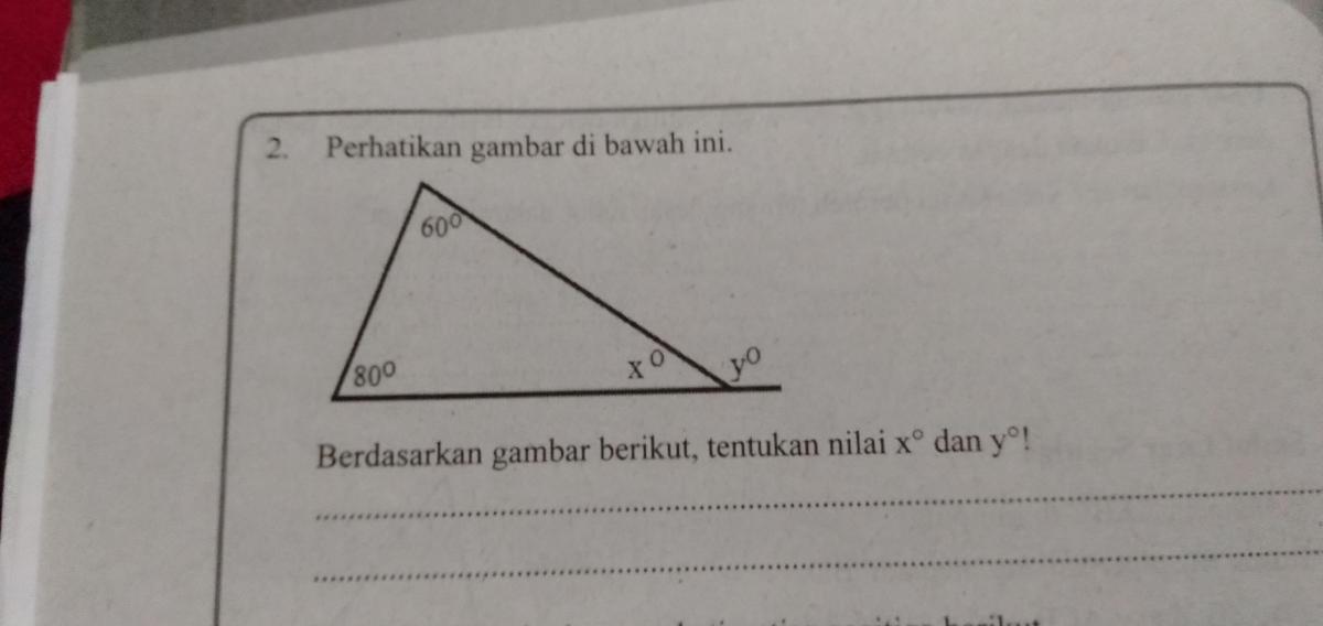 Tentukan x dan y dari 5x + y = 0 dan 2x + y = -10