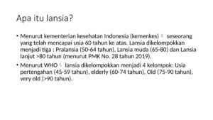 Masalah Gizi Utama pada Lansia dan Penanganannya