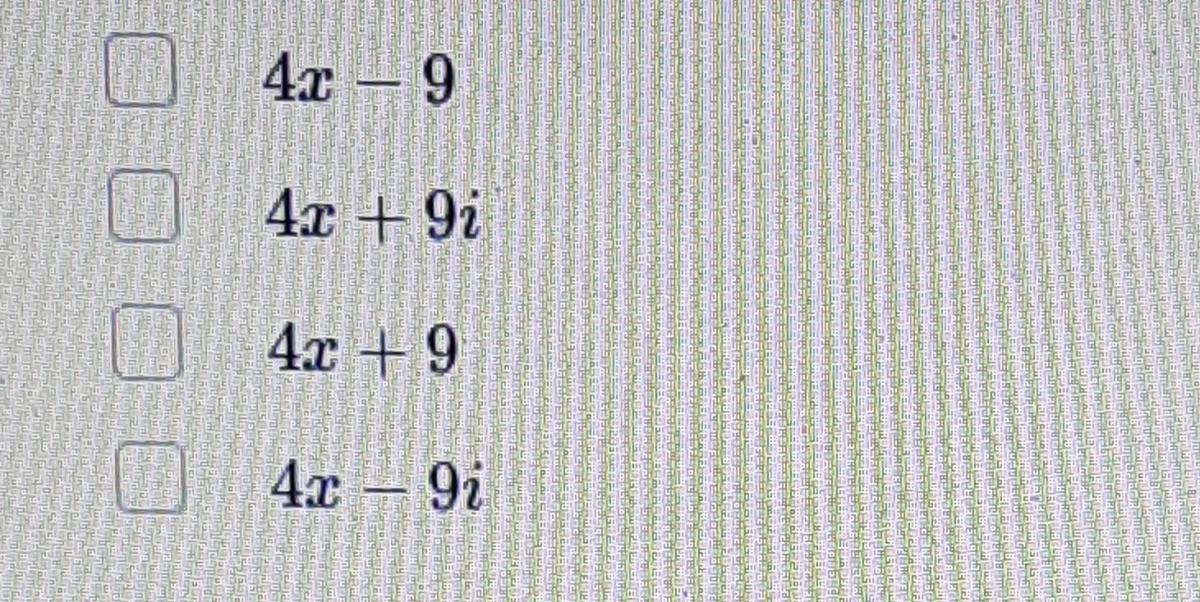 Faktor 16x² - 81y²