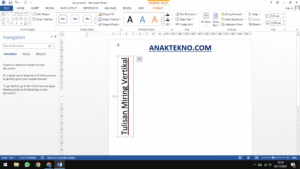 Cara Memutar Teks pada MS Word 2007