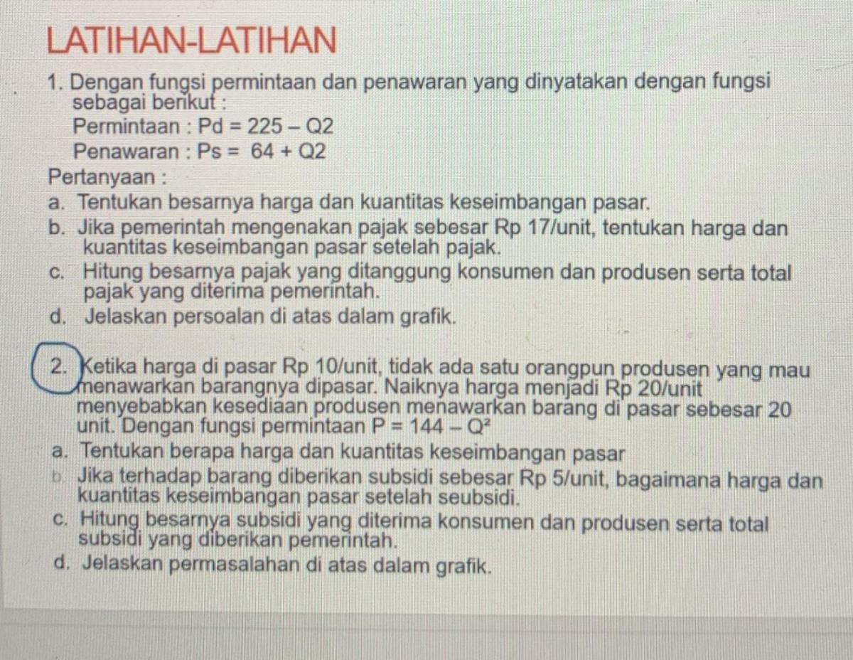 Fungsi Penawaran Jamu Pak Bahrun Berdasarkan Harga dan Kuantitas