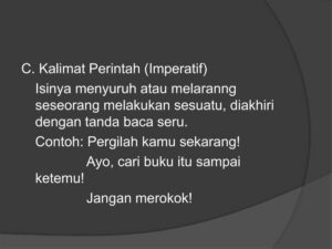 Pengertian dan contoh kalimat