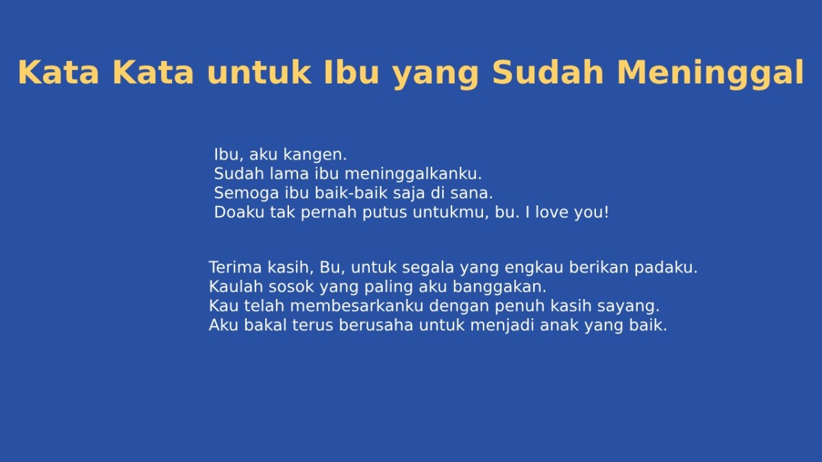 Pilihan Kata Ganti Diri yang Benar Setelah Orang Tua Meninggal