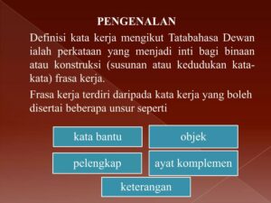 Cari 5 kata kerja yang ada kata lain dalam POS