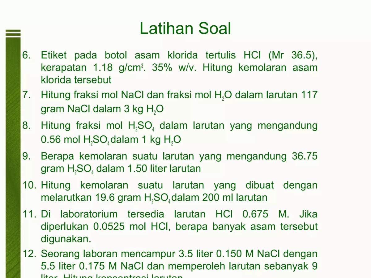 Cara Membuat Larutan NaCl 50 % g/g dengan Kerapatan 1,25 g/ml