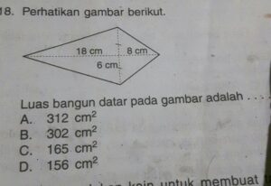 Luas Bangunan Datar pada Gambar di Samping