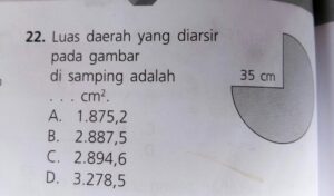 Luas Area yang Diarsir
