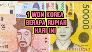 Konversi 1000 Won ke Rupiah