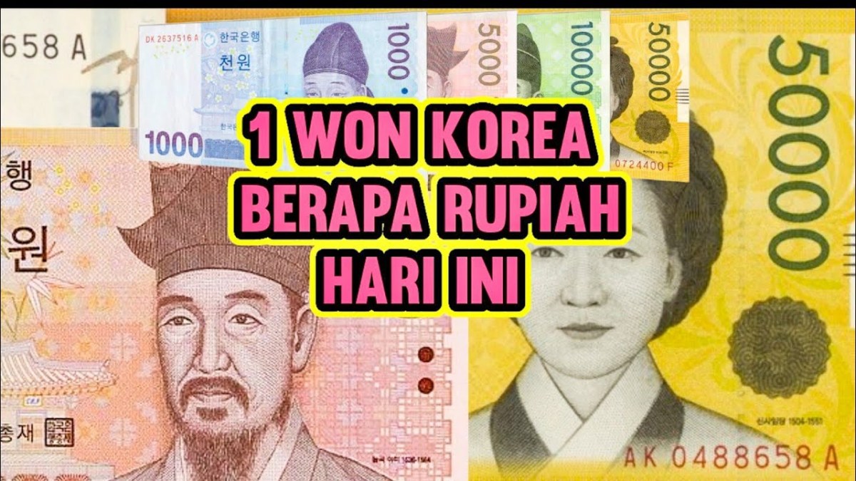 Konversi 1000 Won ke Rupiah