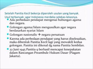 Perbedaan Pendapat Nasionalis Sekuler dan Nasionalis Islam dalam Perumusan Pancasila