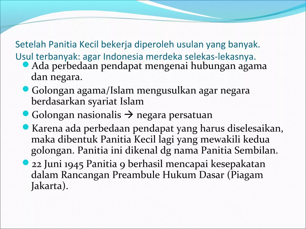 Perbedaan Pendapat Nasionalis Sekuler dan Nasionalis Islam dalam Perumusan Pancasila