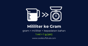 Konversi 800 gram ke mililiter