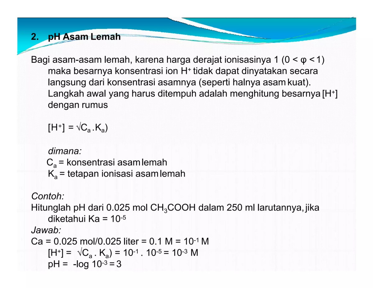 Hitung pH buffer dari 5,6 L NH3 pada 1 L HCl pH2