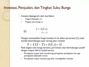 Tentukan Tingkat Bunga dari Persamaan Permintaan Investasi I=500‑800i