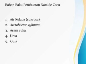 Sumber Karbon Alami untuk Pembuatan Nata selain Gula dan Molase