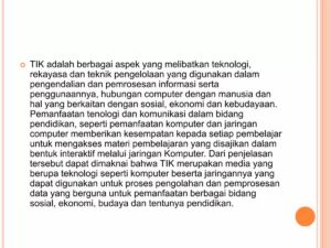 Ilmu Penggunaan Teknologi untuk Komunikasi dan Pengelolaan Informasi
