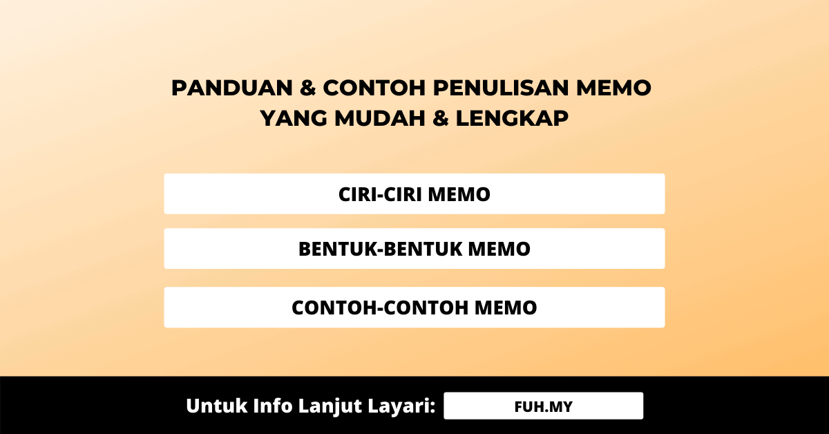 Hal yang Tidak Dapat Disampaikan Lewat Memo