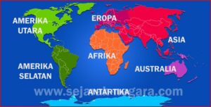 Daftar Benua, Batas Wilayah, dan Negara dalam Tabel