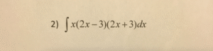 Integral (2x‑2)^3 dx