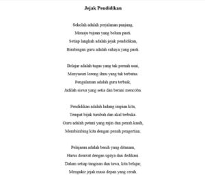 Buat Puisi 1 Baris 4 Bait tentang MOPDB/MOS