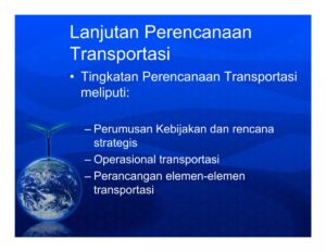 Pengukuran Perpindahan Barang, Manusia, Informasi, dan Jasa pada Transportasi Darat