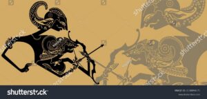 Tulisan Jawa Arjuna dan Srikandi