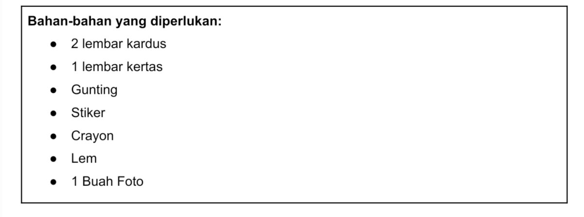Tiga Cerpen dengan Teks Prosedur