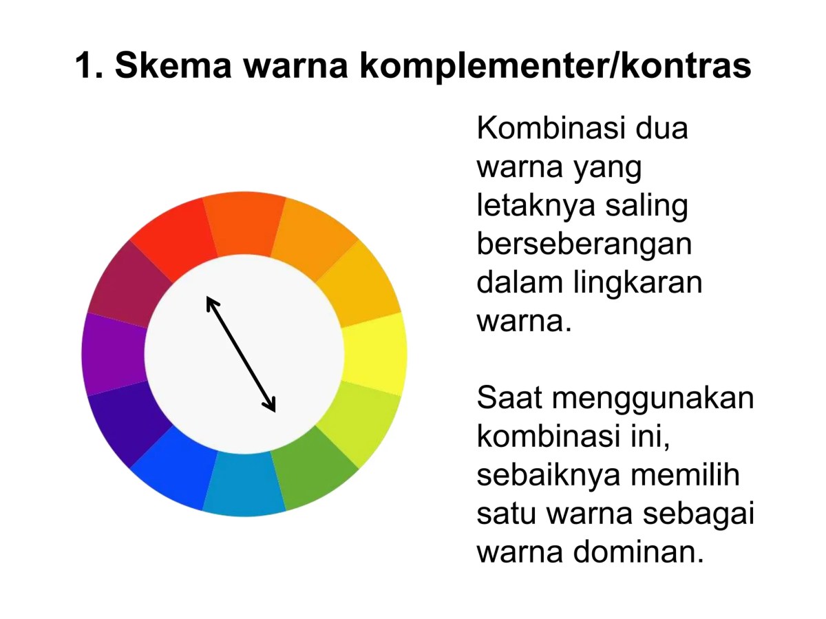 Salah satu contoh pasangan warna komplementer