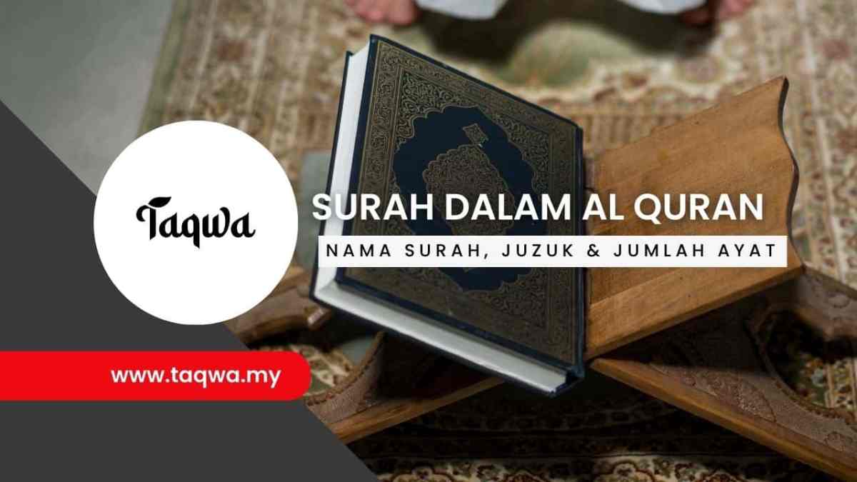 Jumlah Juz dan Surah dalam Al‑Quran