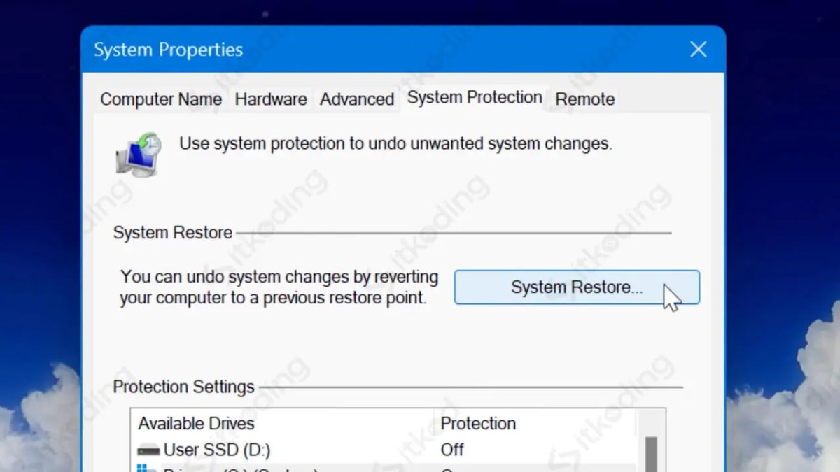 Fungsi Restore untuk Membantu PR Saya