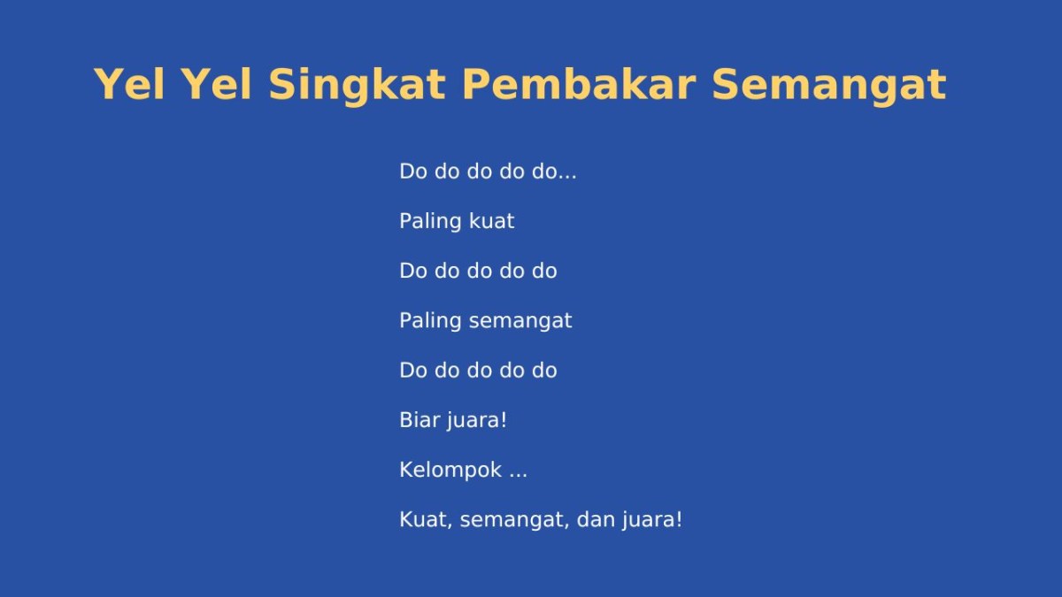 Membuat Yel‑Yel Kelompok dengan Lagu Dangdut